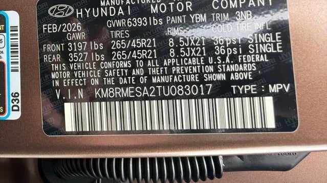 2026 Hyundai PALISADE Hybrid Calligraphy