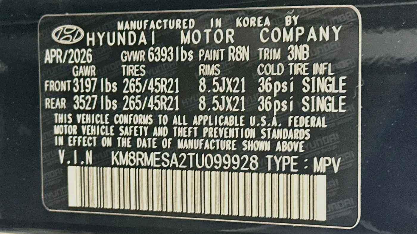 2026 Hyundai PALISADE Hybrid Calligraphy