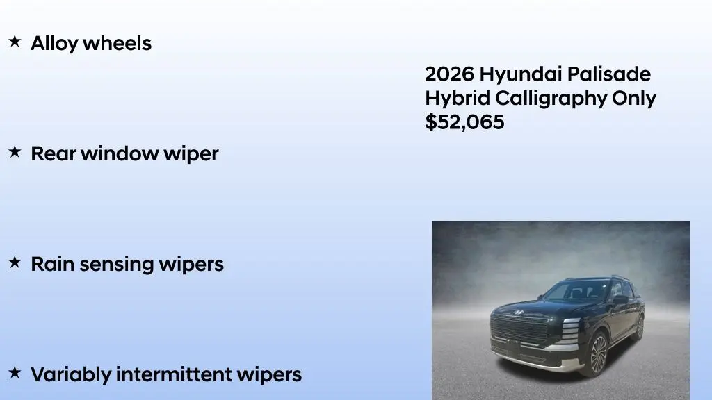 2026 Hyundai PALISADE Hybrid Calligraphy
