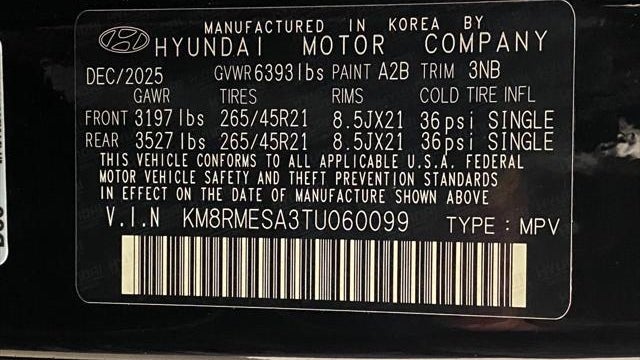 2026 Hyundai PALISADE Hybrid Calligraphy