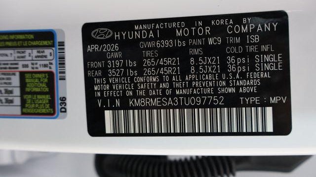 2026 Hyundai PALISADE Hybrid Calligraphy