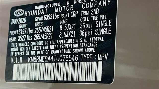 2026 Hyundai PALISADE Hybrid Calligraphy