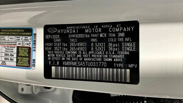 2026 Hyundai PALISADE Hybrid Calligraphy