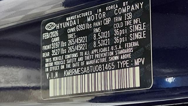 2026 Hyundai PALISADE Hybrid Calligraphy