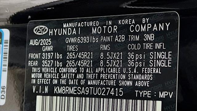 2026 Hyundai PALISADE Hybrid Calligraphy