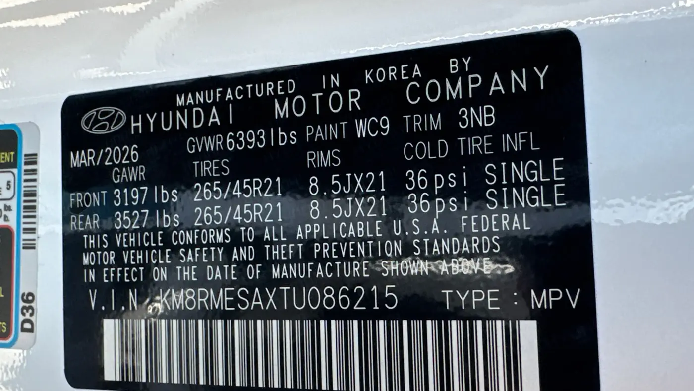 2026 Hyundai PALISADE Hybrid Calligraphy