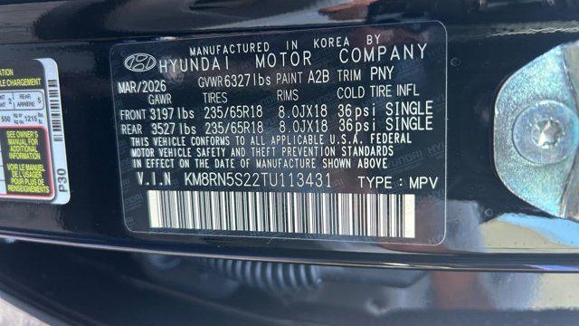2026 Hyundai PALISADE SEL Premium