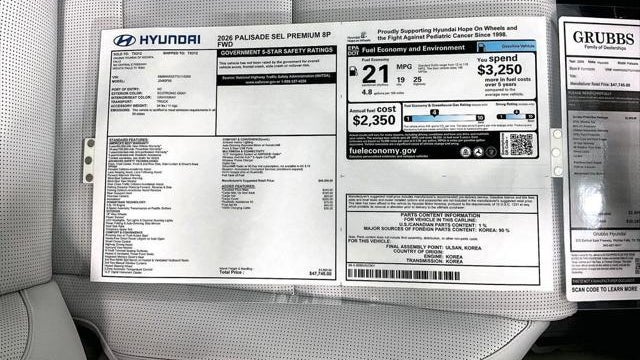 2026 Hyundai PALISADE SEL Premium
