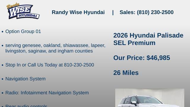 2026 Hyundai PALISADE SEL Premium