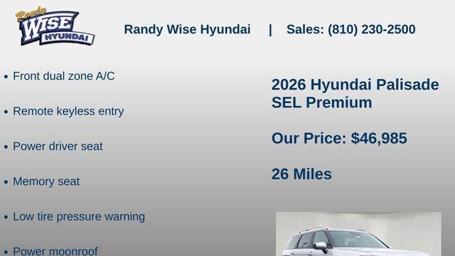 2026 Hyundai PALISADE SEL Premium