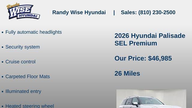 2026 Hyundai PALISADE SEL Premium