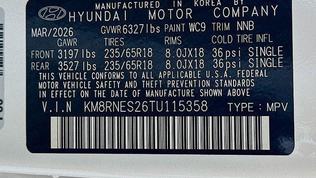 2026 Hyundai PALISADE SEL Premium