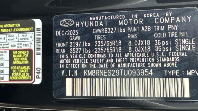 2026 Hyundai PALISADE SEL Premium