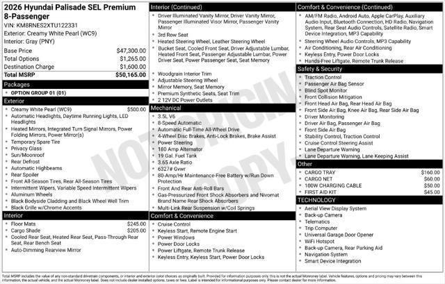 2026 Hyundai Palisade - $43,000