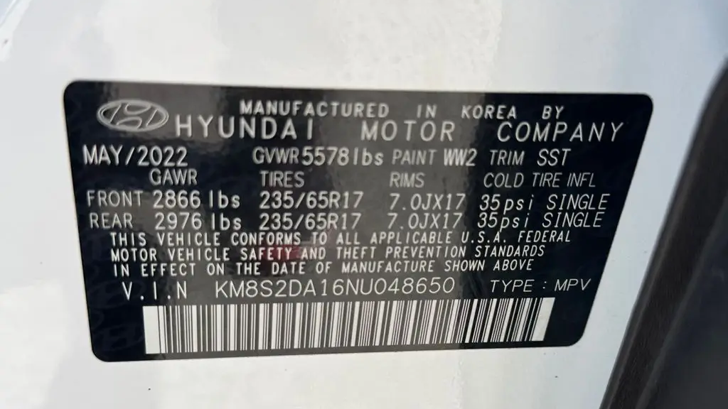 2022 Hyundai SANTA FE Hybrid Blue