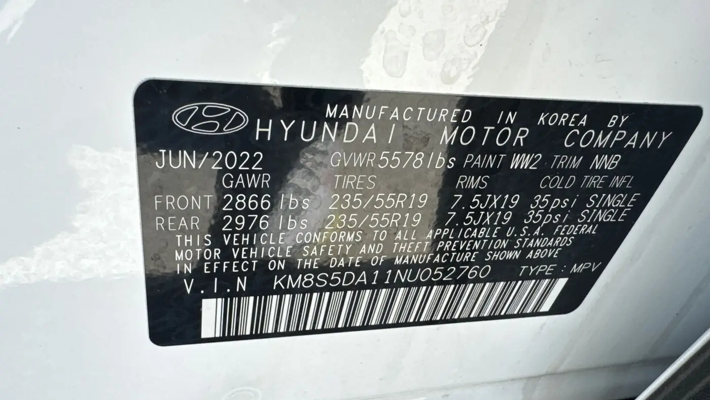 2022 Hyundai SANTA FE Hybrid Limited