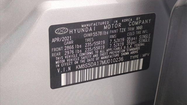 2021 Hyundai SANTA FE Hybrid Limited HEV