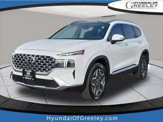 2022 Hyundai SANTA FE Hybrid with Quartz White Exterior