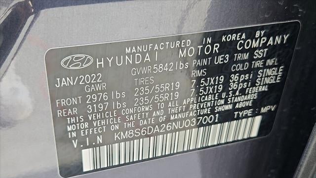 2022 Hyundai SANTA FE Plug-In Hybrid SEL Convenience