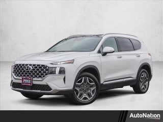 2023 Hyundai SANTA FE Plug-In Hybrid with Serenity White Pearl Exterior