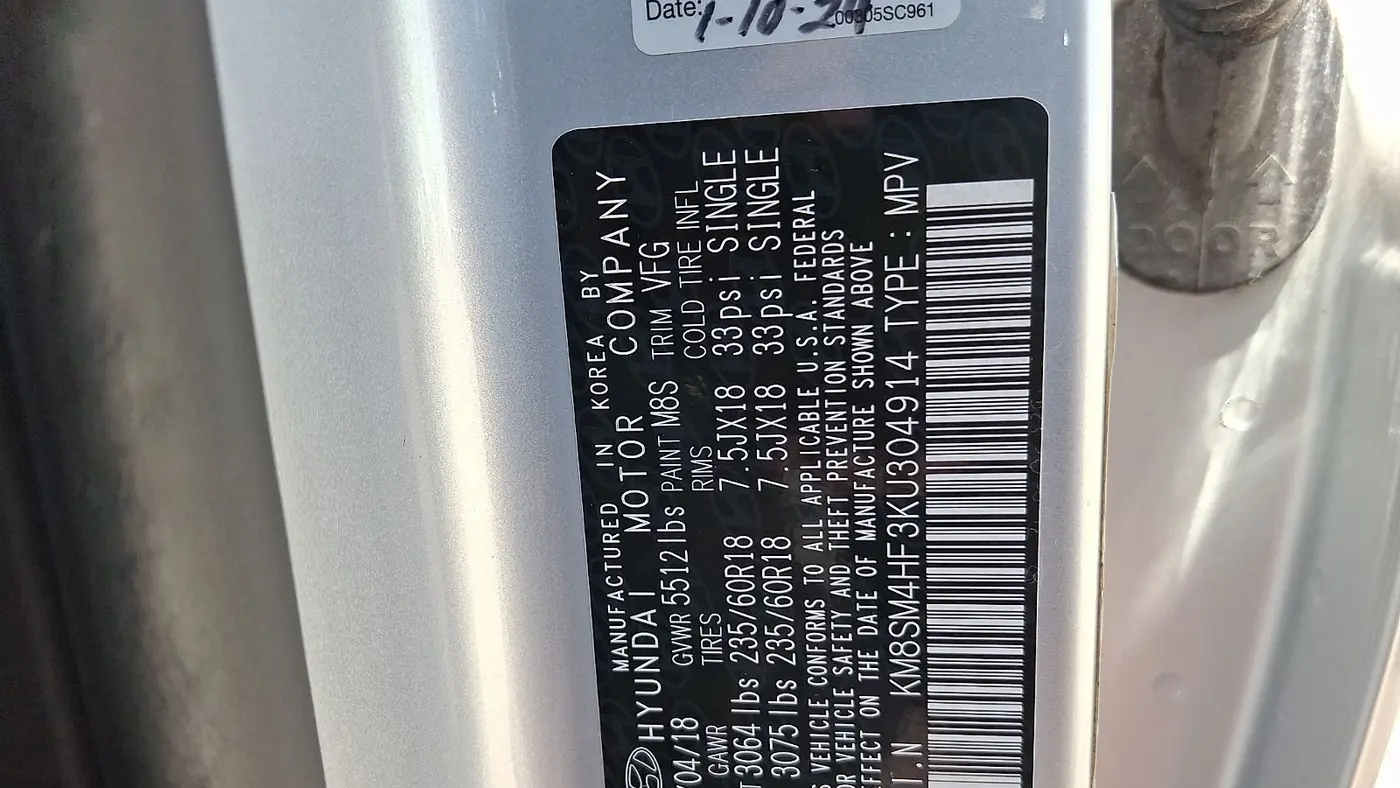2019 Hyundai SANTA FE XL SE
