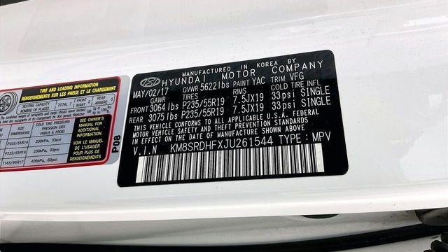 2018 Hyundai SANTA FE SE Ultimate