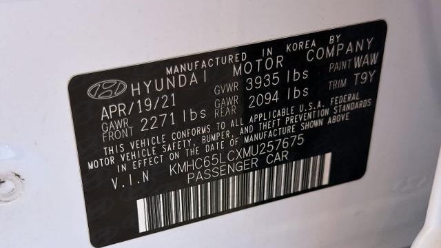 2021 Hyundai IONIQ Hybrid Blue