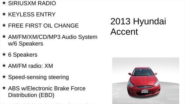 2013 Hyundai ACCENT GLS