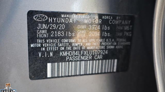 2020 Hyundai ELANTRA SEL