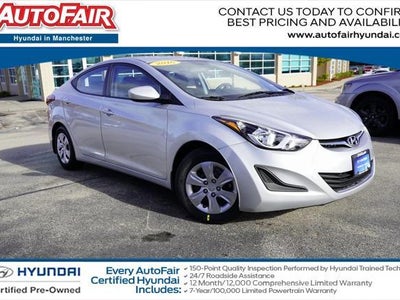2016 Hyundai Elantra SE 4DR Sedan 6M