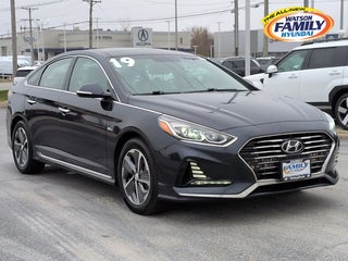 2019 Hyundai SONATA Hybrid with Astral Blue Exterior