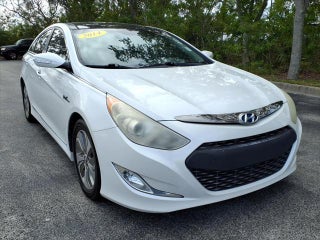 2014 Hyundai SONATA Hybrid with Porcelain White Pearl Exterior