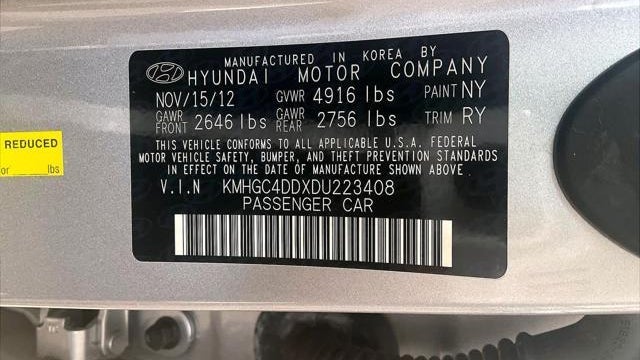 2013 Hyundai Genesis 3.8L