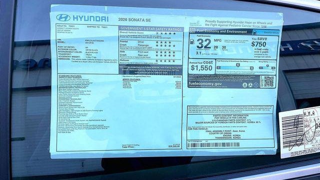 2026 Hyundai SONATA SE