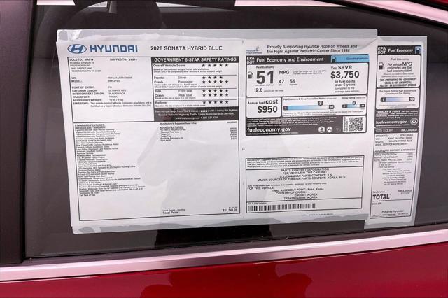 2026 Hyundai Sonata - $28,577