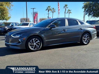 2021 Hyundai SONATA Hybrid with Portofino Gray Exterior