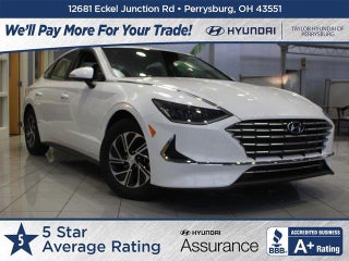 2023 Hyundai SONATA Hybrid with Serenity White Exterior