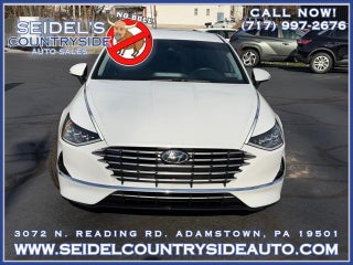 2023 Hyundai SONATA Hybrid with Serenity White Exterior