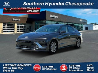 2024 Hyundai SONATA Hybrid with Carbon Blue Exterior