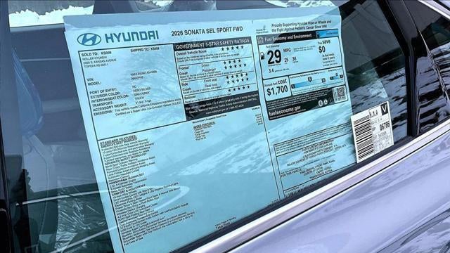 2026 Hyundai SONATA SEL Sport