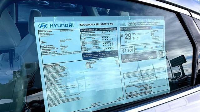 2026 Hyundai SONATA SEL Sport