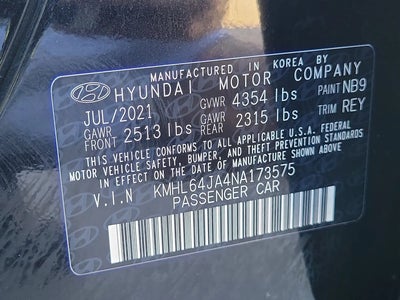 2022 Hyundai Sonata SEL 4DR Sedan