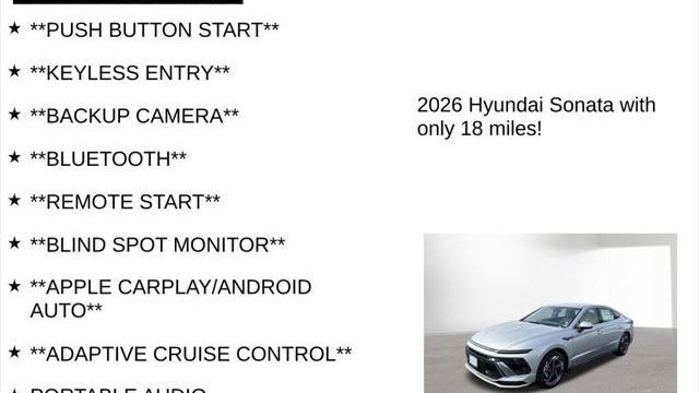 2026 Hyundai SONATA SEL Sport