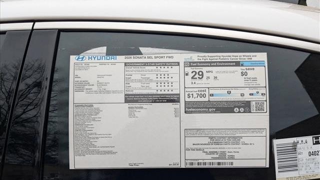 2026 Hyundai SONATA SEL Sport