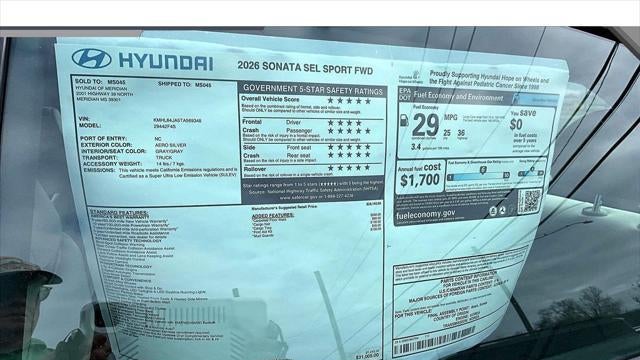 2026 Hyundai SONATA SEL Sport