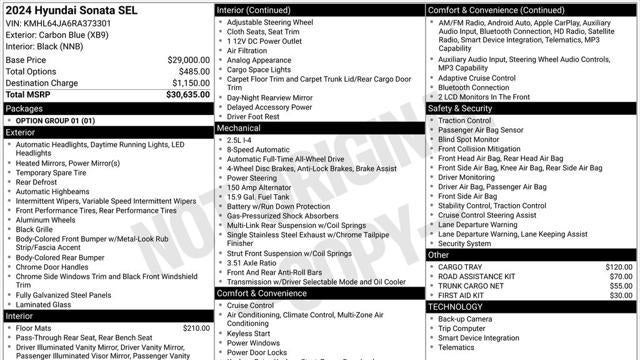 2024 Hyundai SONATA SEL