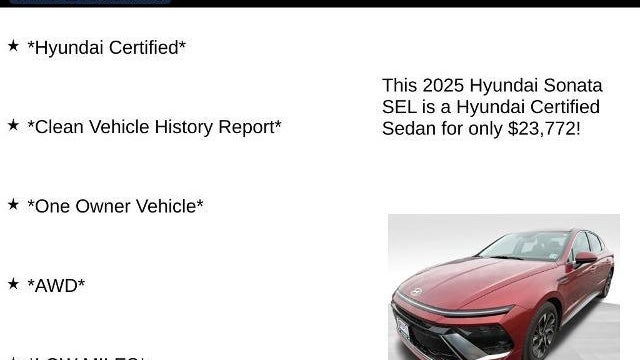 2025 Hyundai SONATA SEL