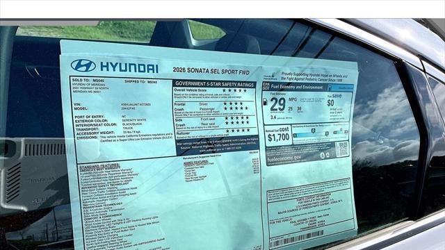 2026 Hyundai SONATA SEL Sport