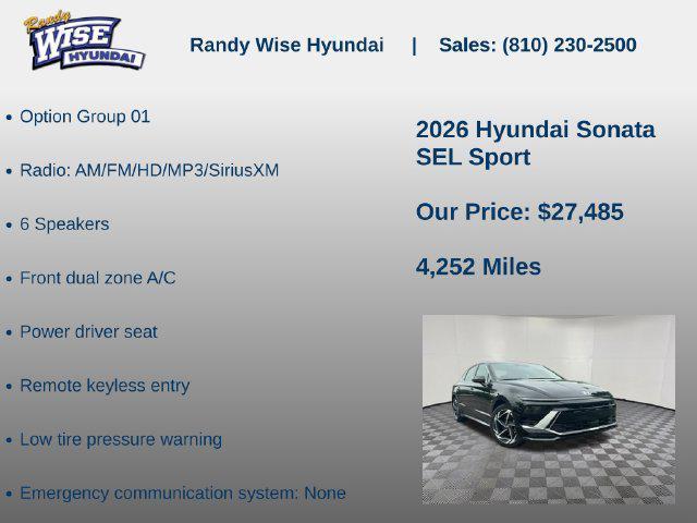 2026 Hyundai Sonata - $27,485