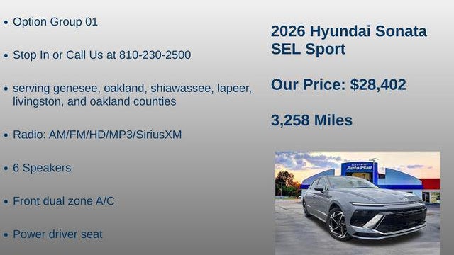 2026 Hyundai SONATA SEL Sport
